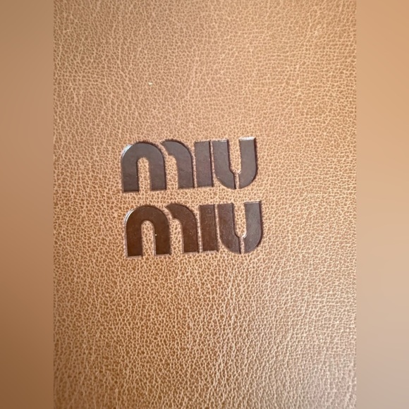 New in Bag Miu Miu Brown GWP Lined Notebook with Miu Miu on Each Page + Belt - Picture 2 of 6